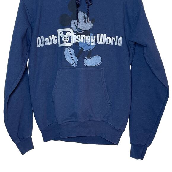 Disney World  Hoodie Women's Size Small Blue Mickey Mouse Pullover Hoodie - Picture 4 of 7